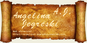 Angelina Jegreški vizit kartica